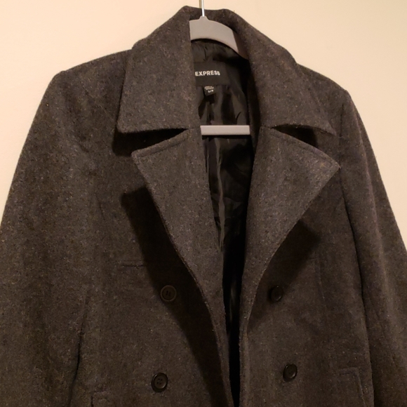 Express Wool Jacket in Charcoal Size 5/6 - Picture 2 of 8
